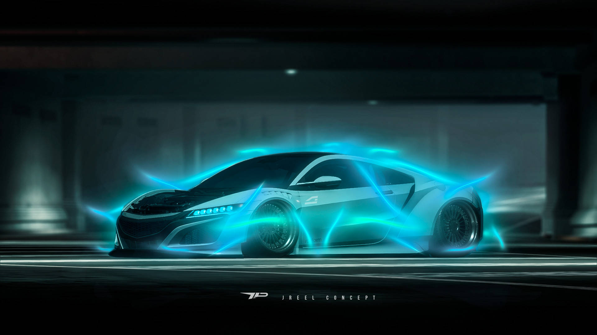 Need For Speed Payback Acura Nsx Neon Background