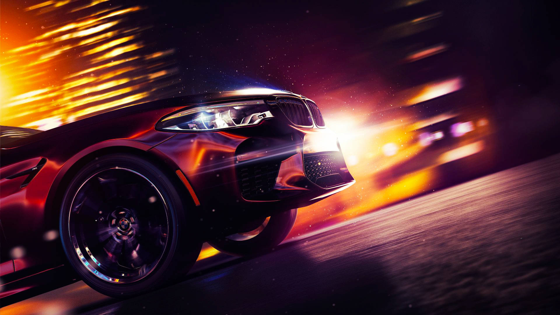 Need For Speed Payback Motion Light Trails Background