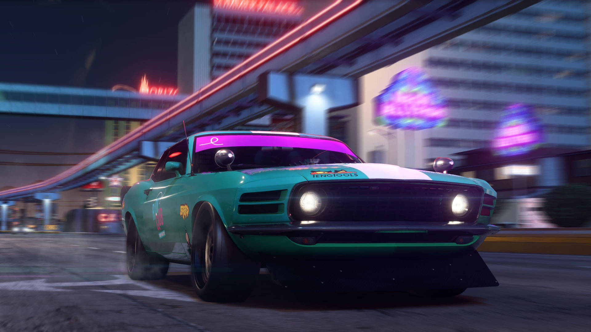 Need For Speed Payback Teal Dodge Background