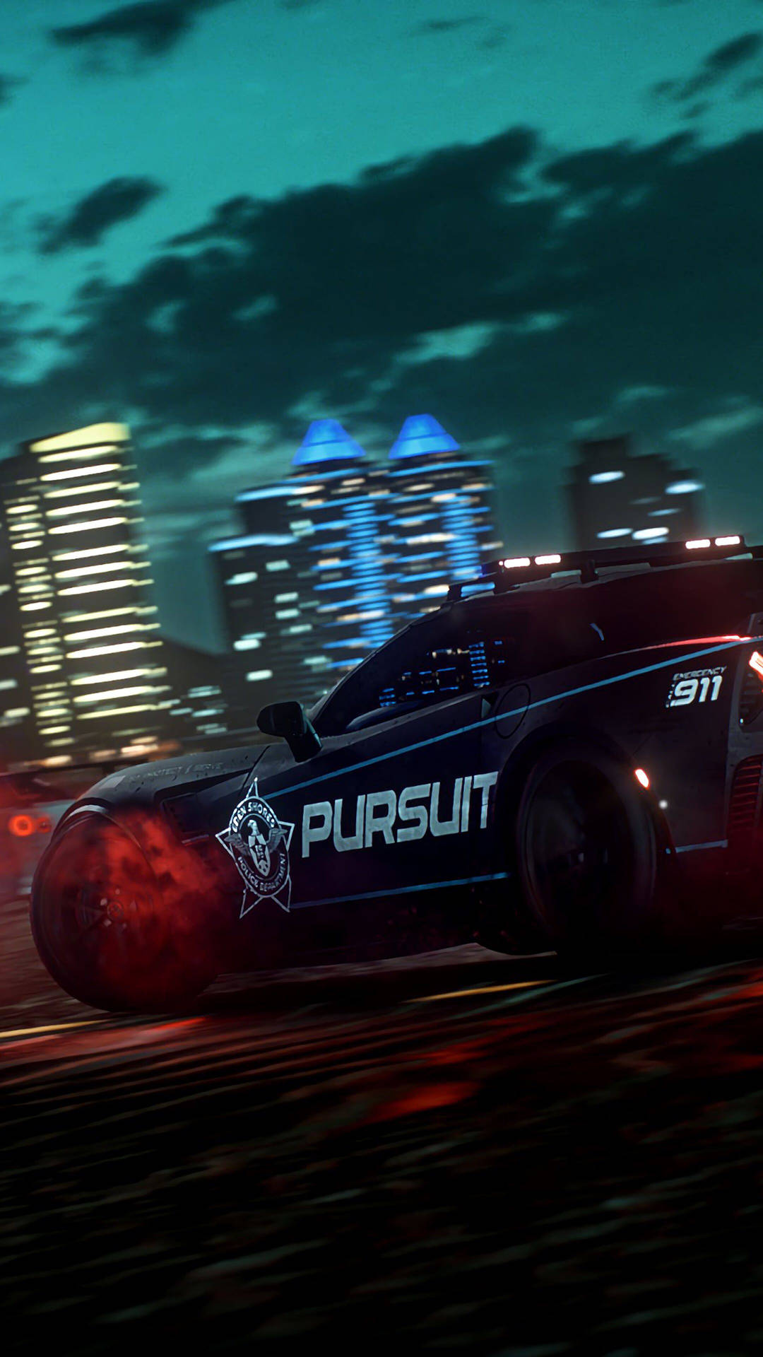 Need For Speed Police Car Pursuit Iphone Background