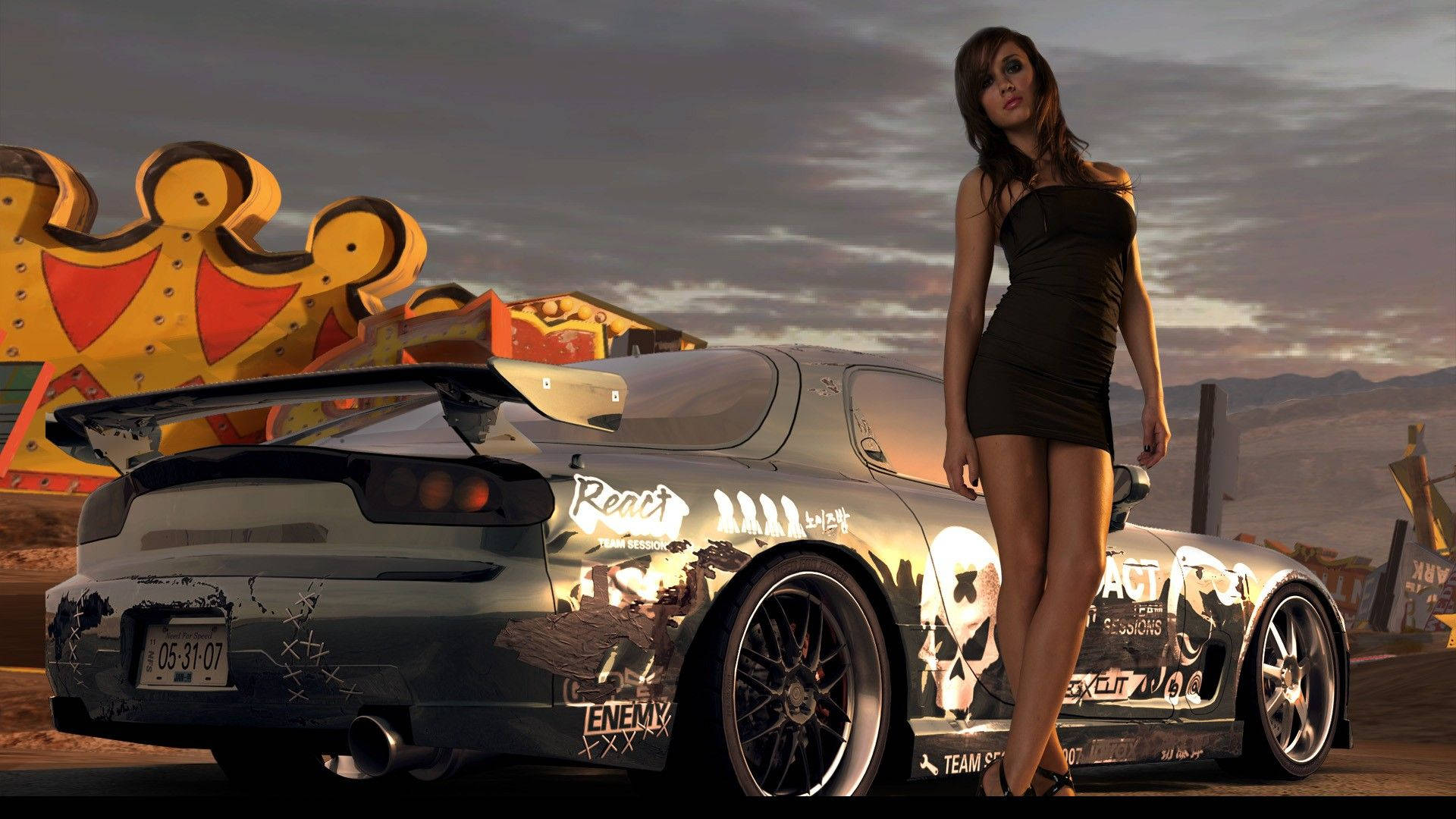 Need For Speed Pro Street Mazda Rx7 Background