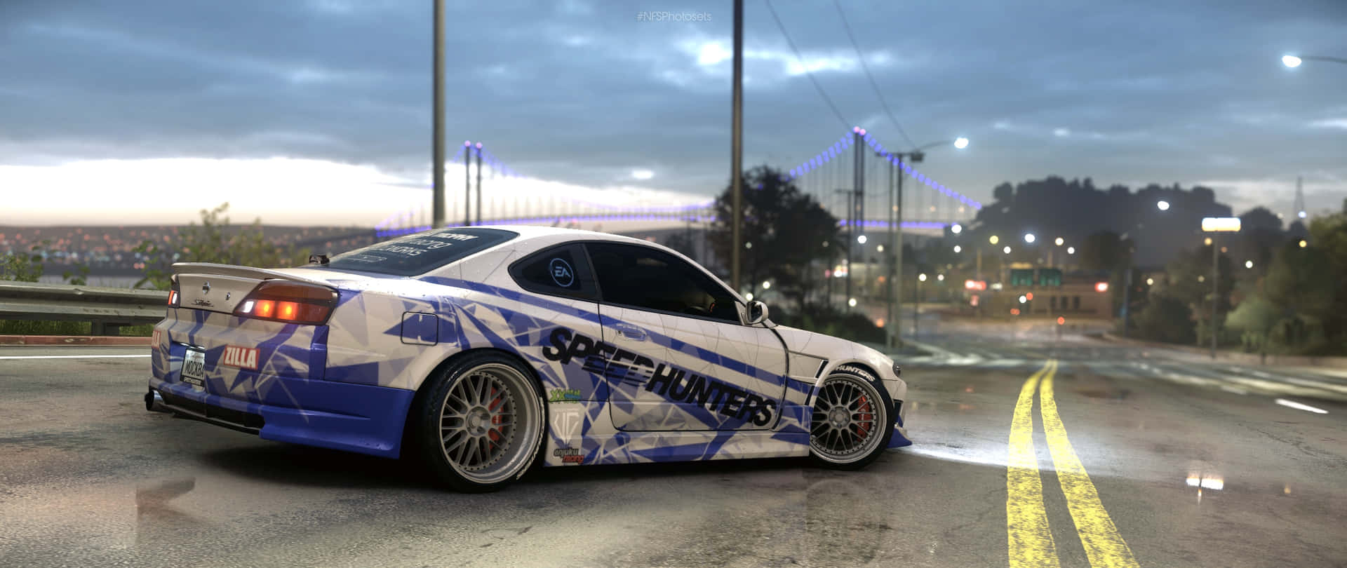 Need For Speed World Custom Car Dusk Scene Background