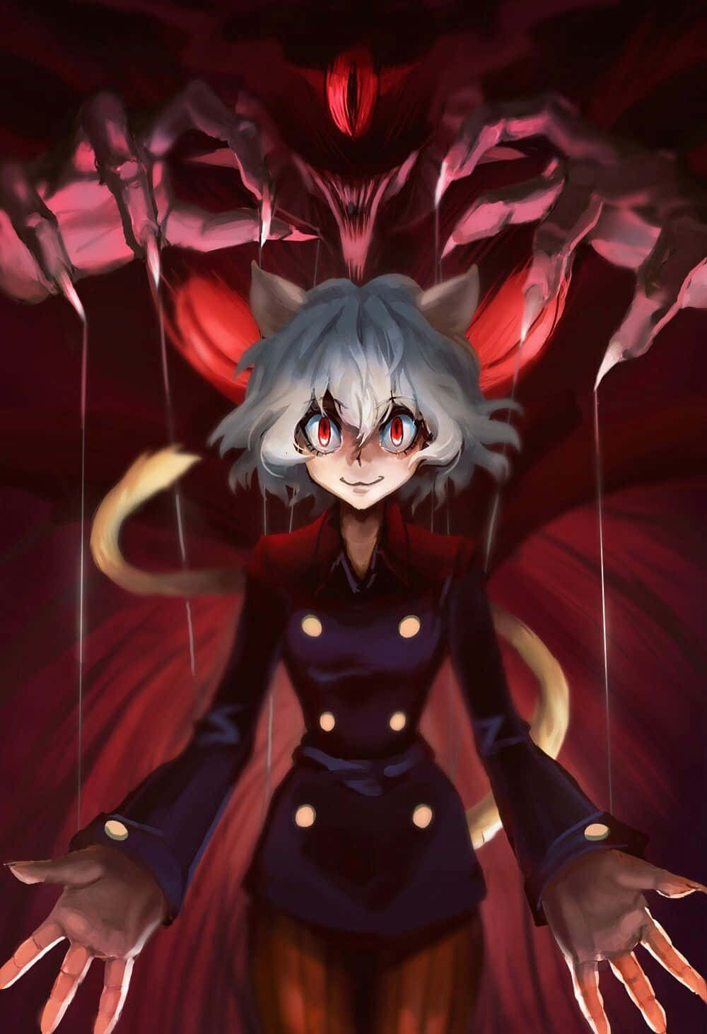 Neferpitou - The Iconic Royal Guard Of The Chimera Ant Background