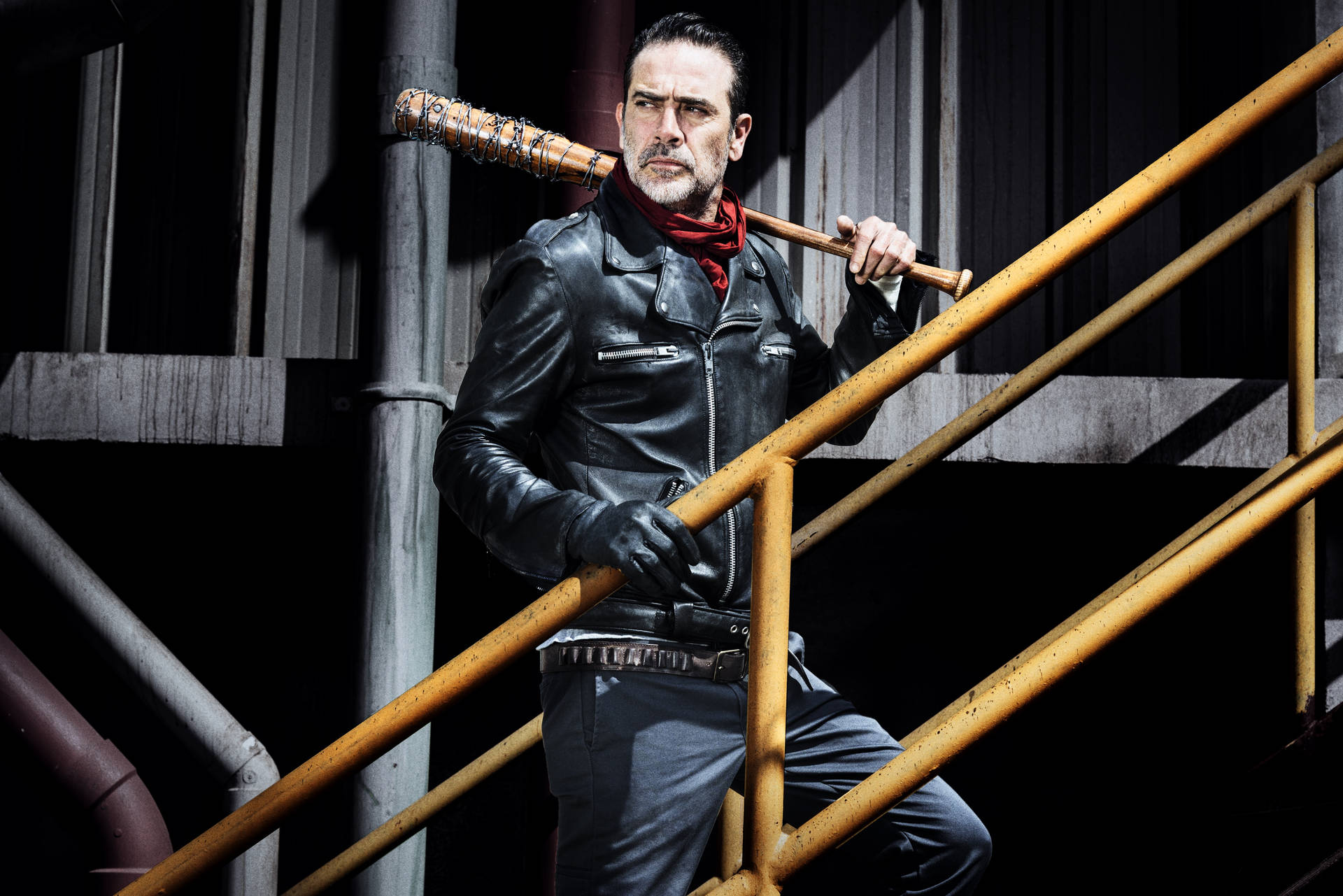 Negan On A Staircase