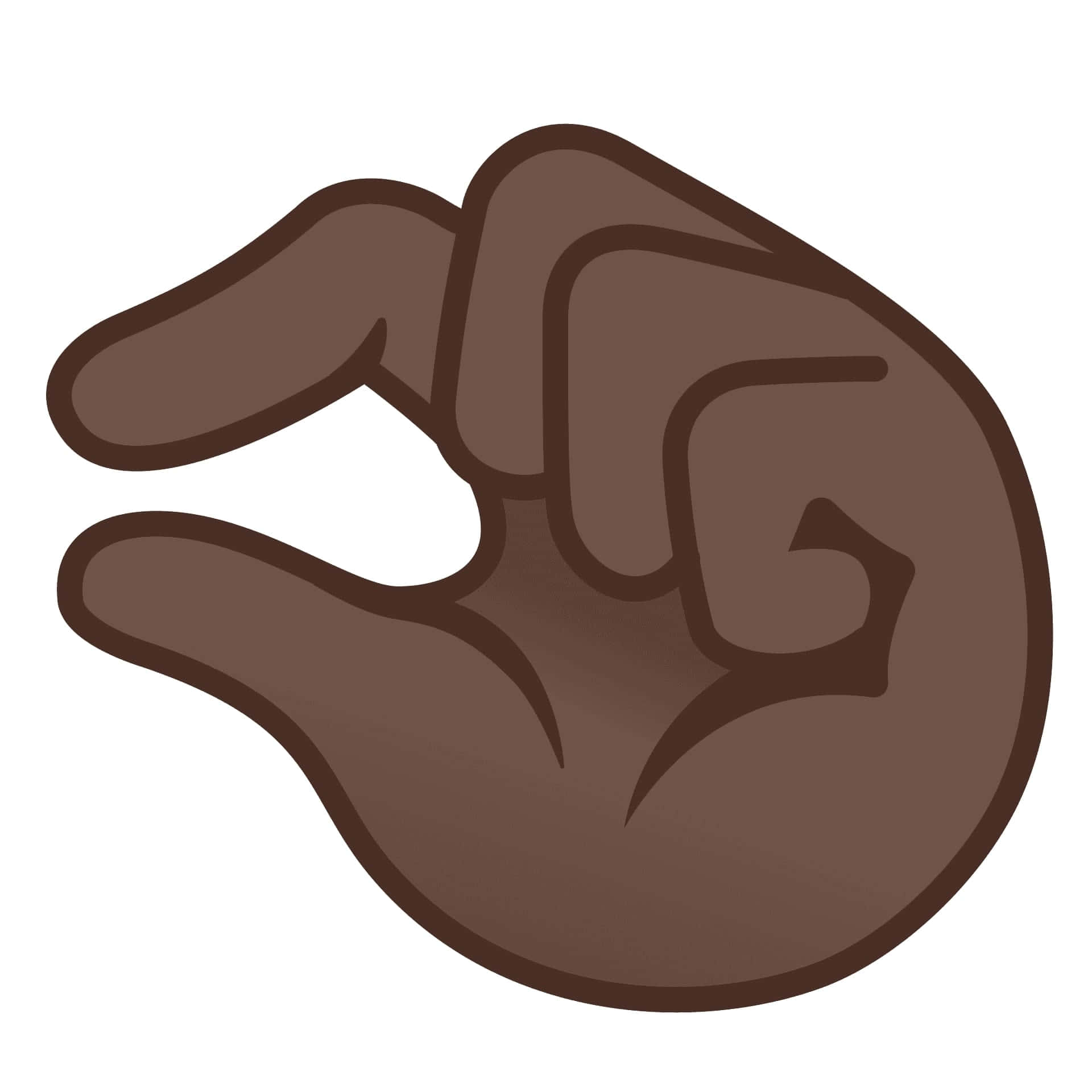 Negligible Gesture Sign Dark Background