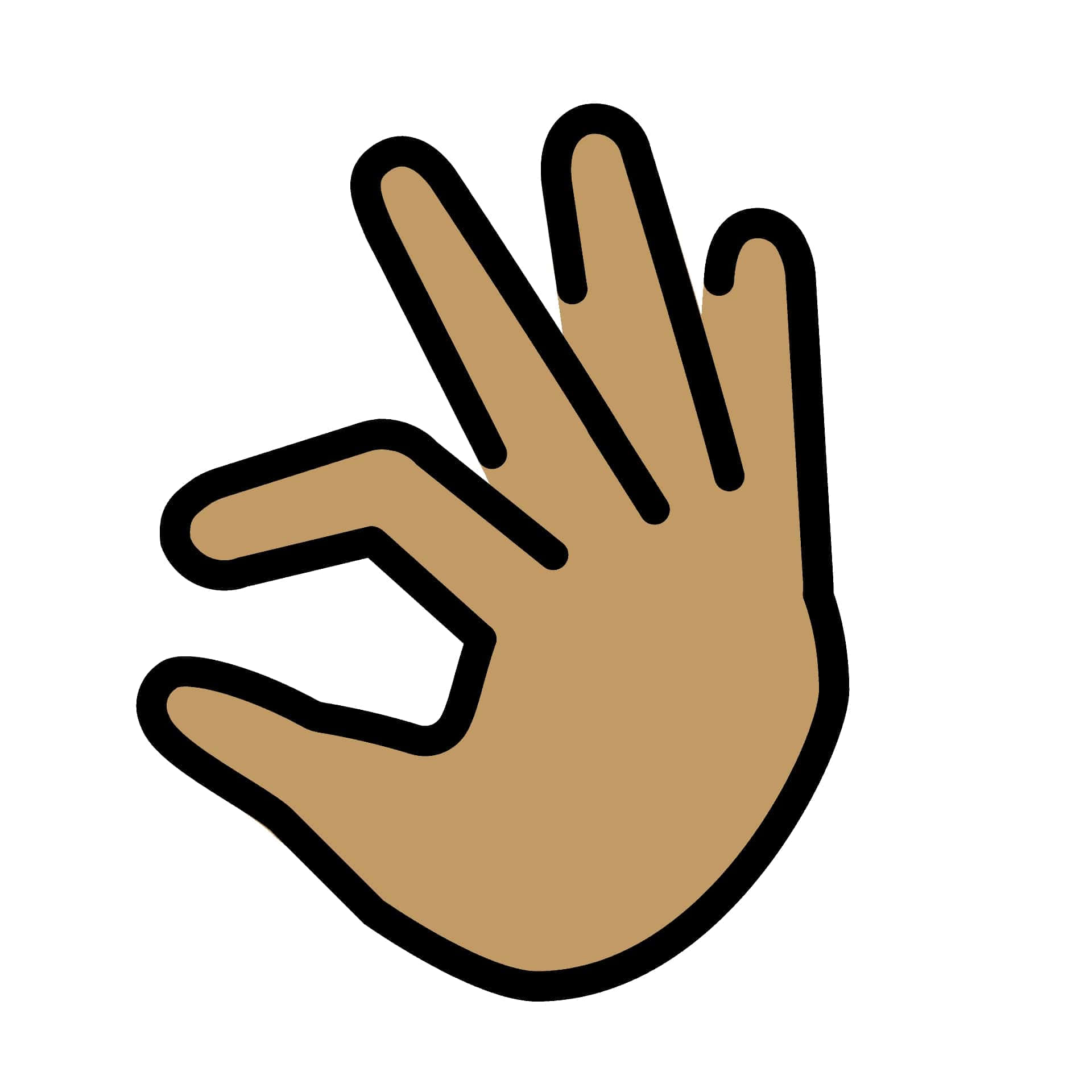 Negligible Gesture Sign Light Background