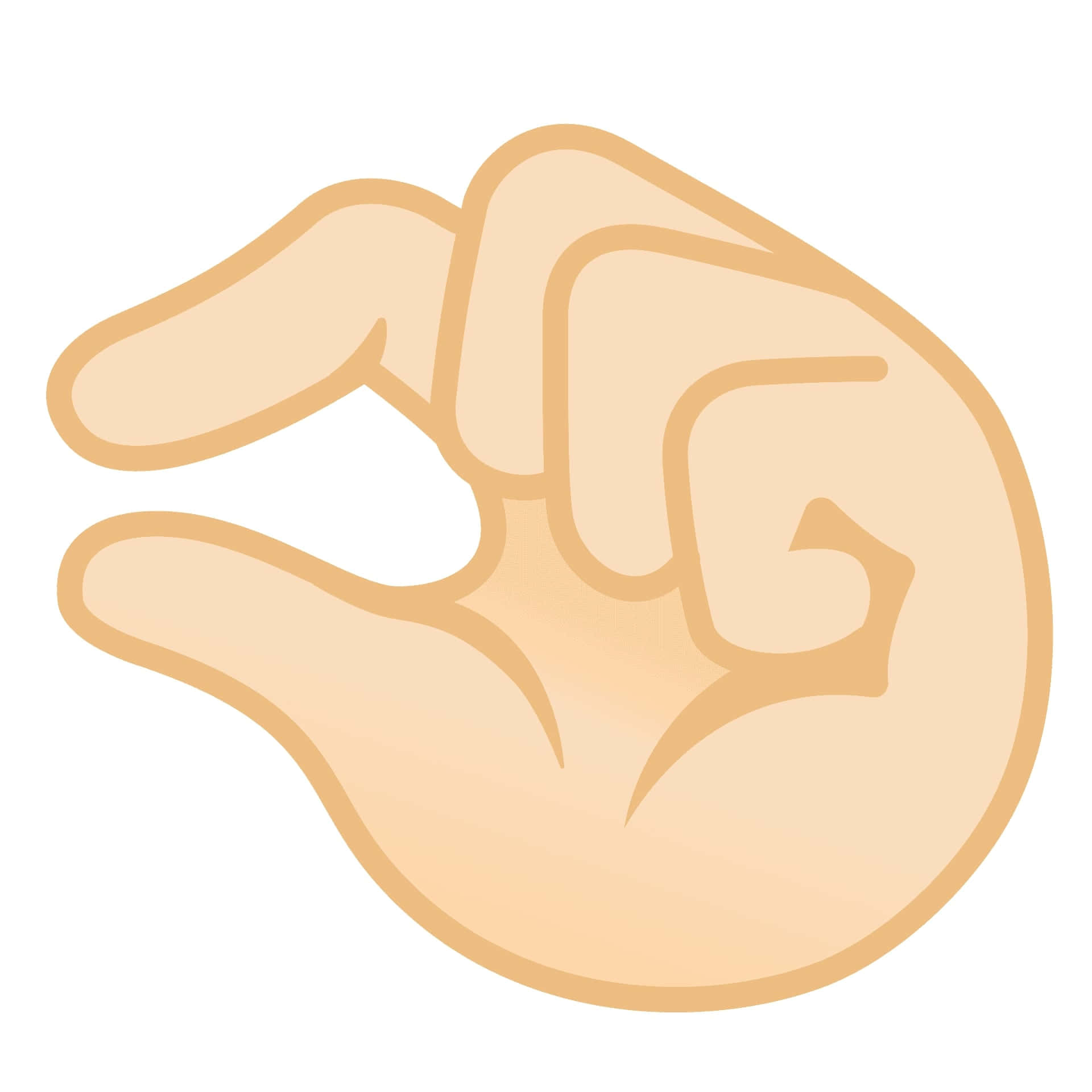 Negligible Gesture Sign White Background