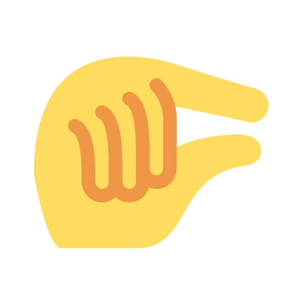 Negligible Gesture Sign Yellow Emoji Background