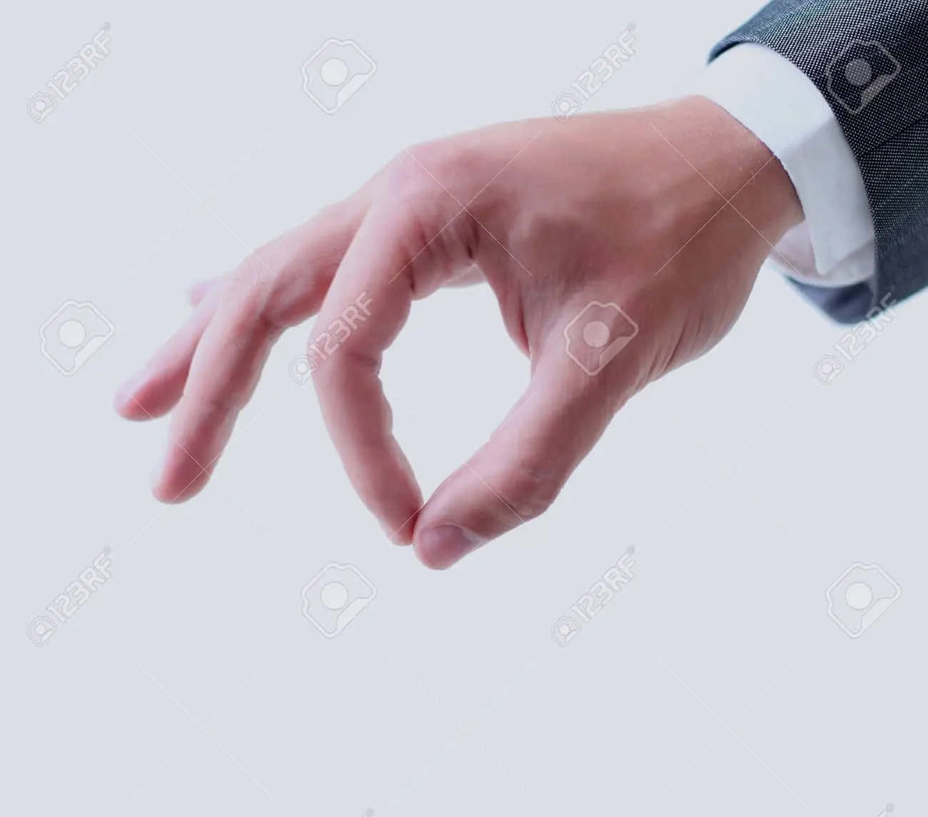Negligible Male Hand Background