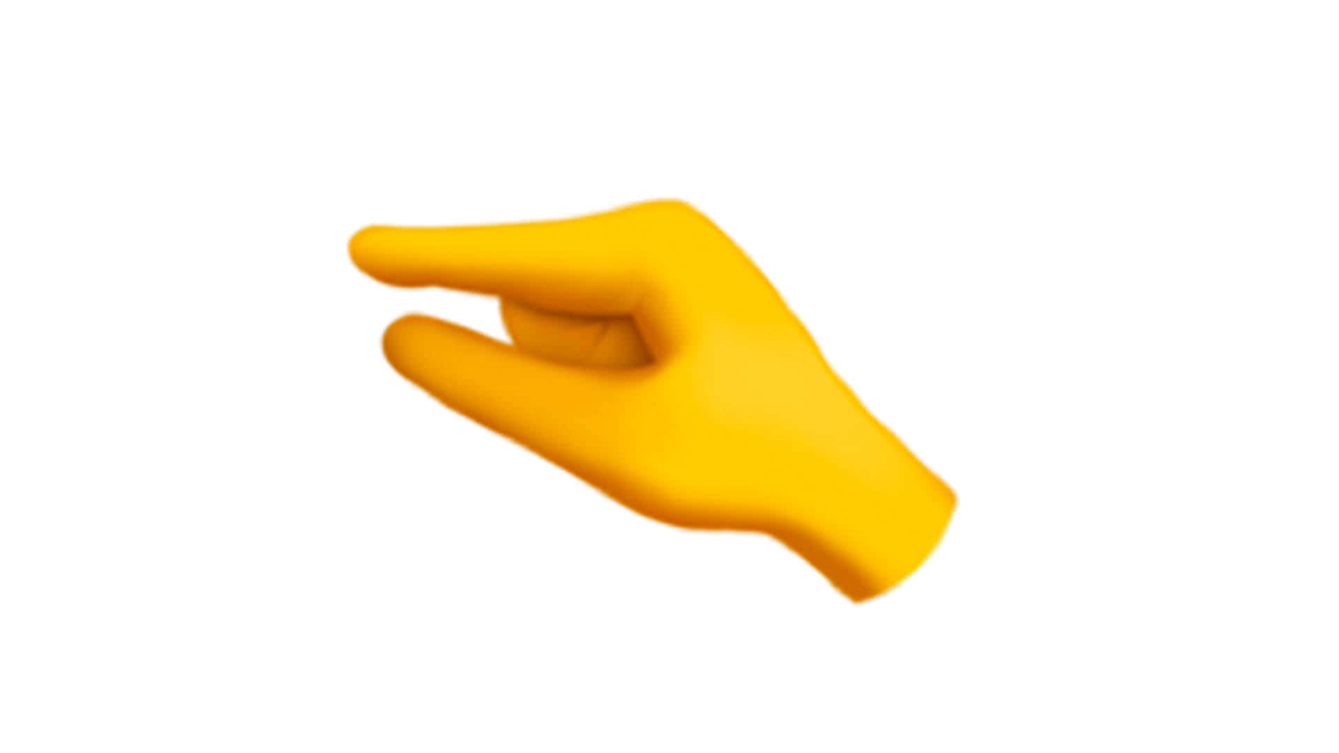Negligible Yellow Hand Emoji Gesture Background