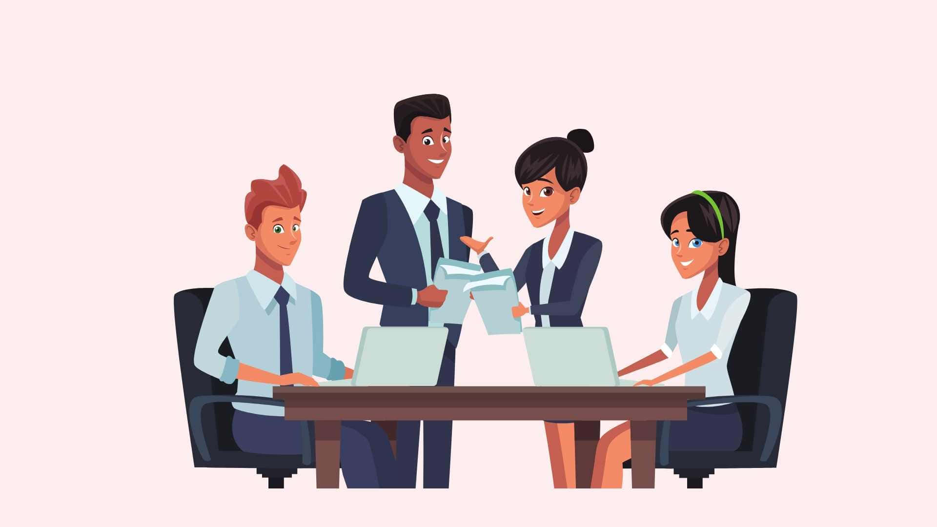 Negotiable Business Atmosphere Background