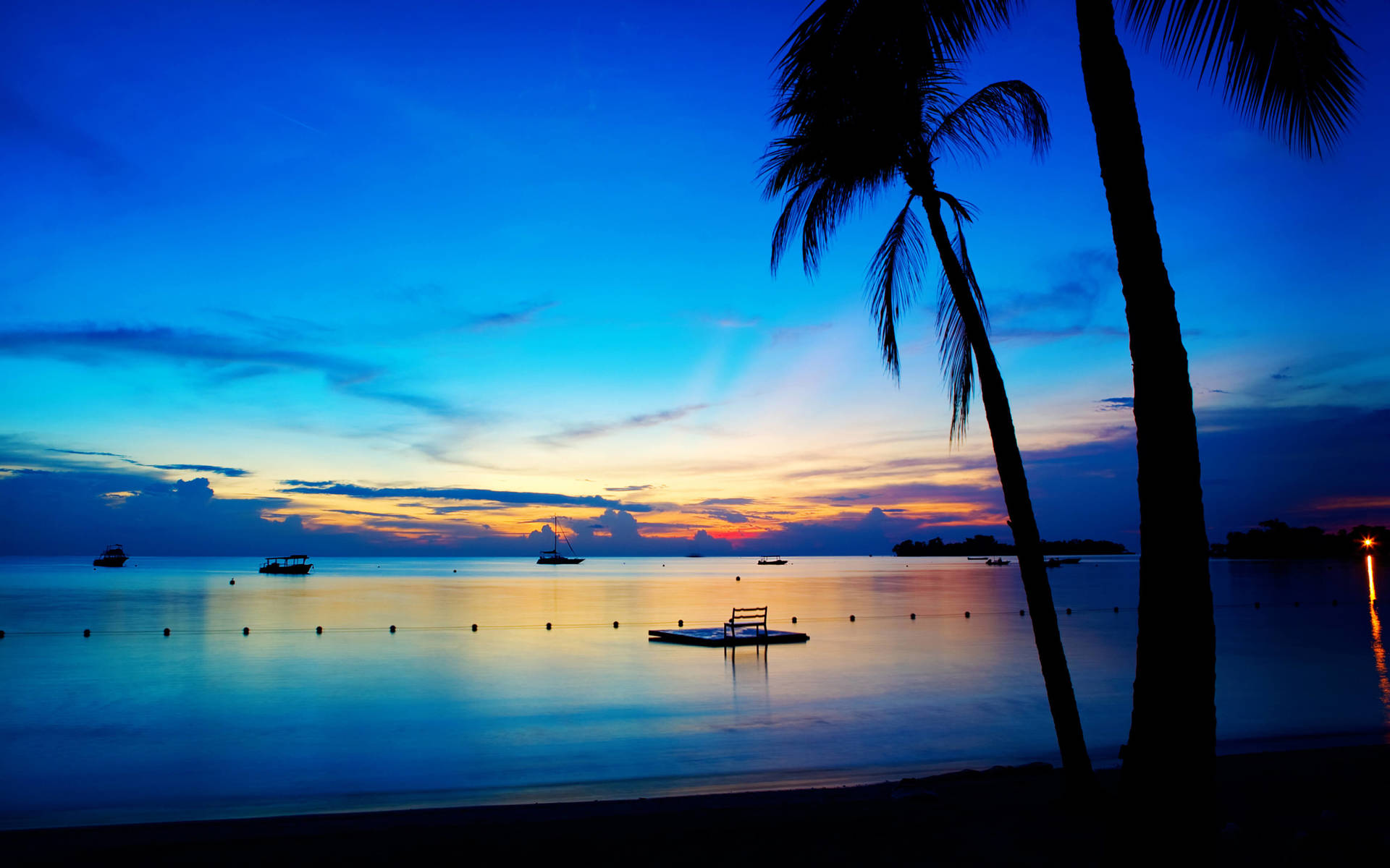 Negril Seven Mile Beach Night Background