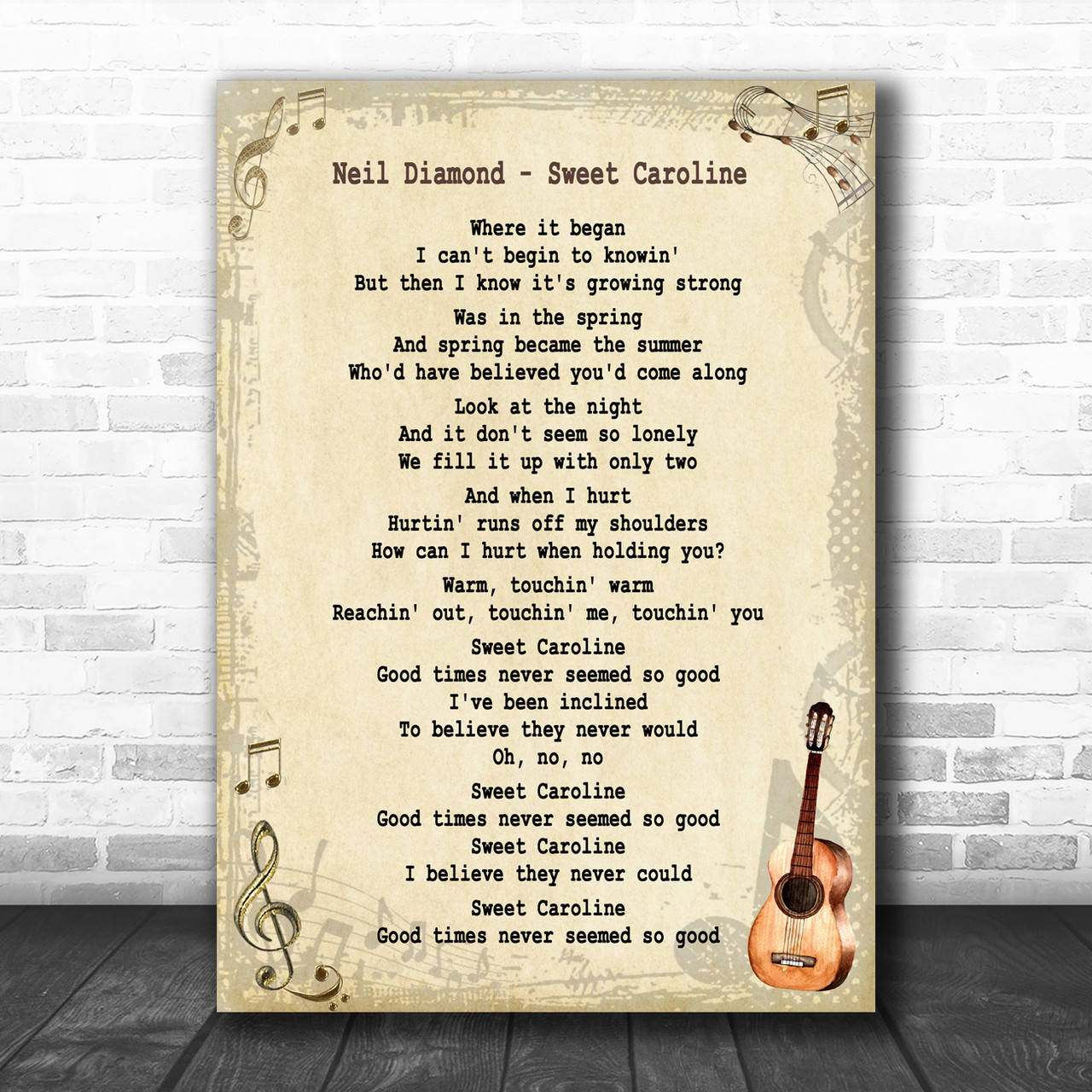 Neil Diamond Sweet Caroline Lyric