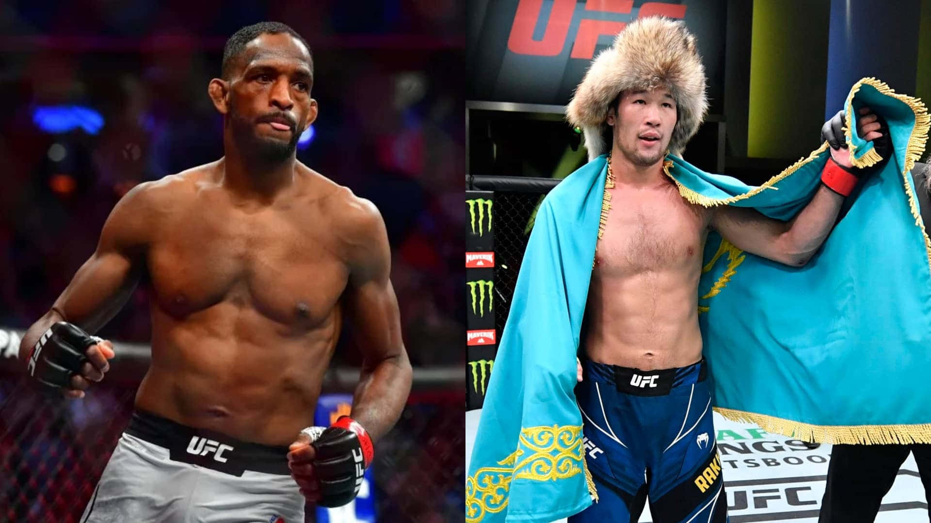 Neil Magny With Opponent Background