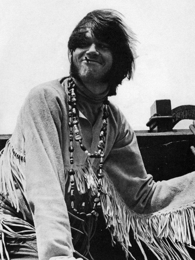 Neil Young Bohemian Attire Black And White