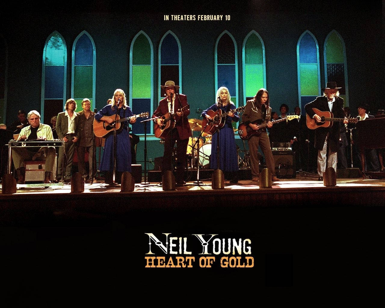 Neil Young Heart Of Gold Concert Film Poster Background