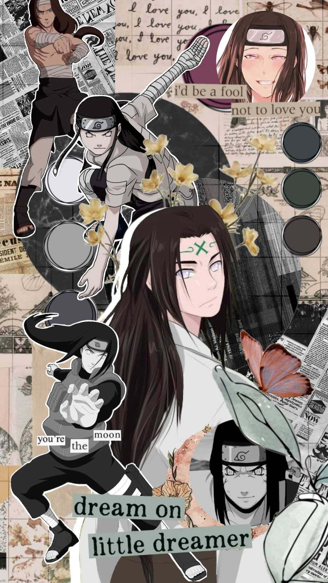 Neji Hyuga Anime Collage