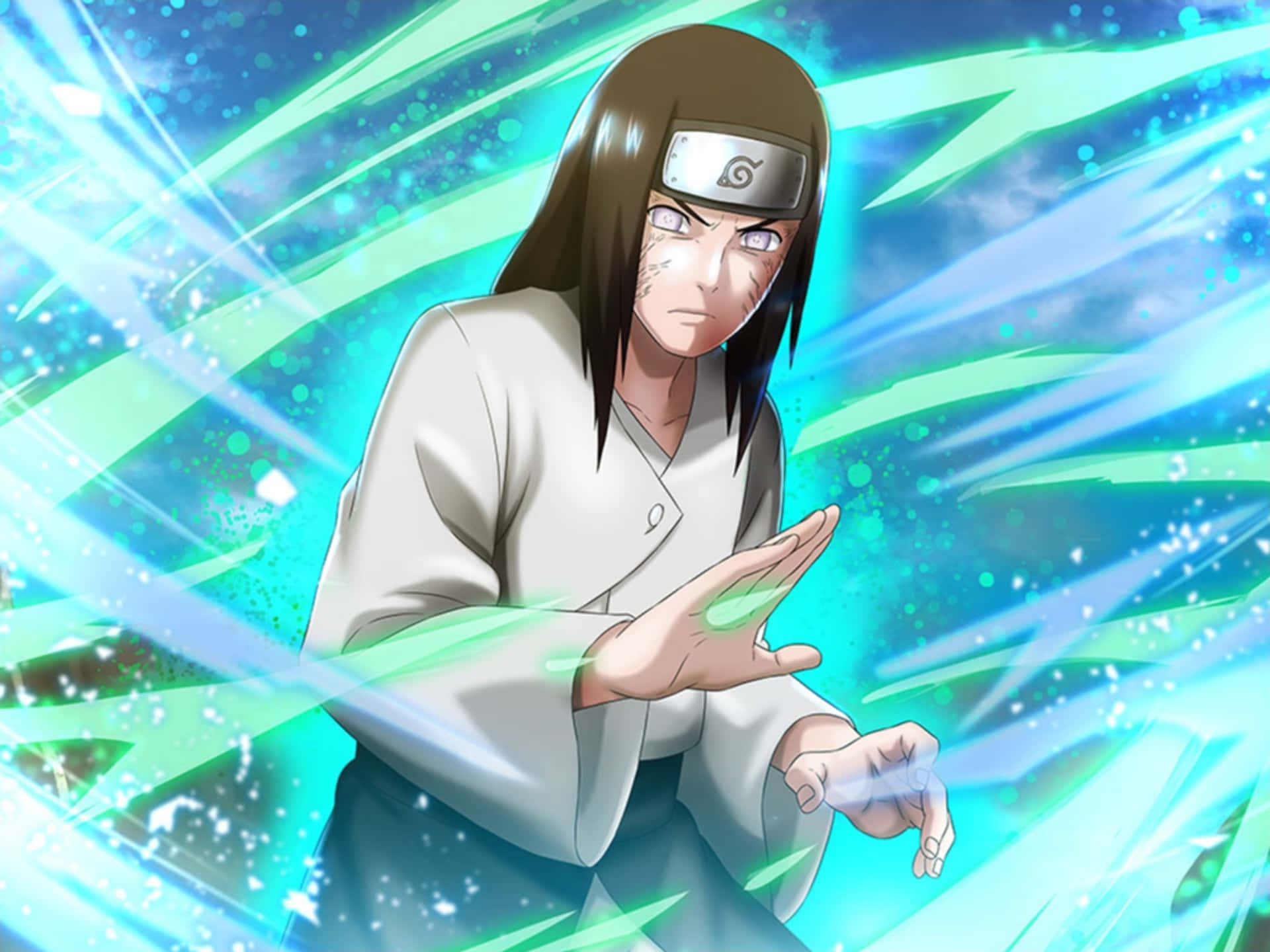 Neji Hyuga Palm Rotation Move Background