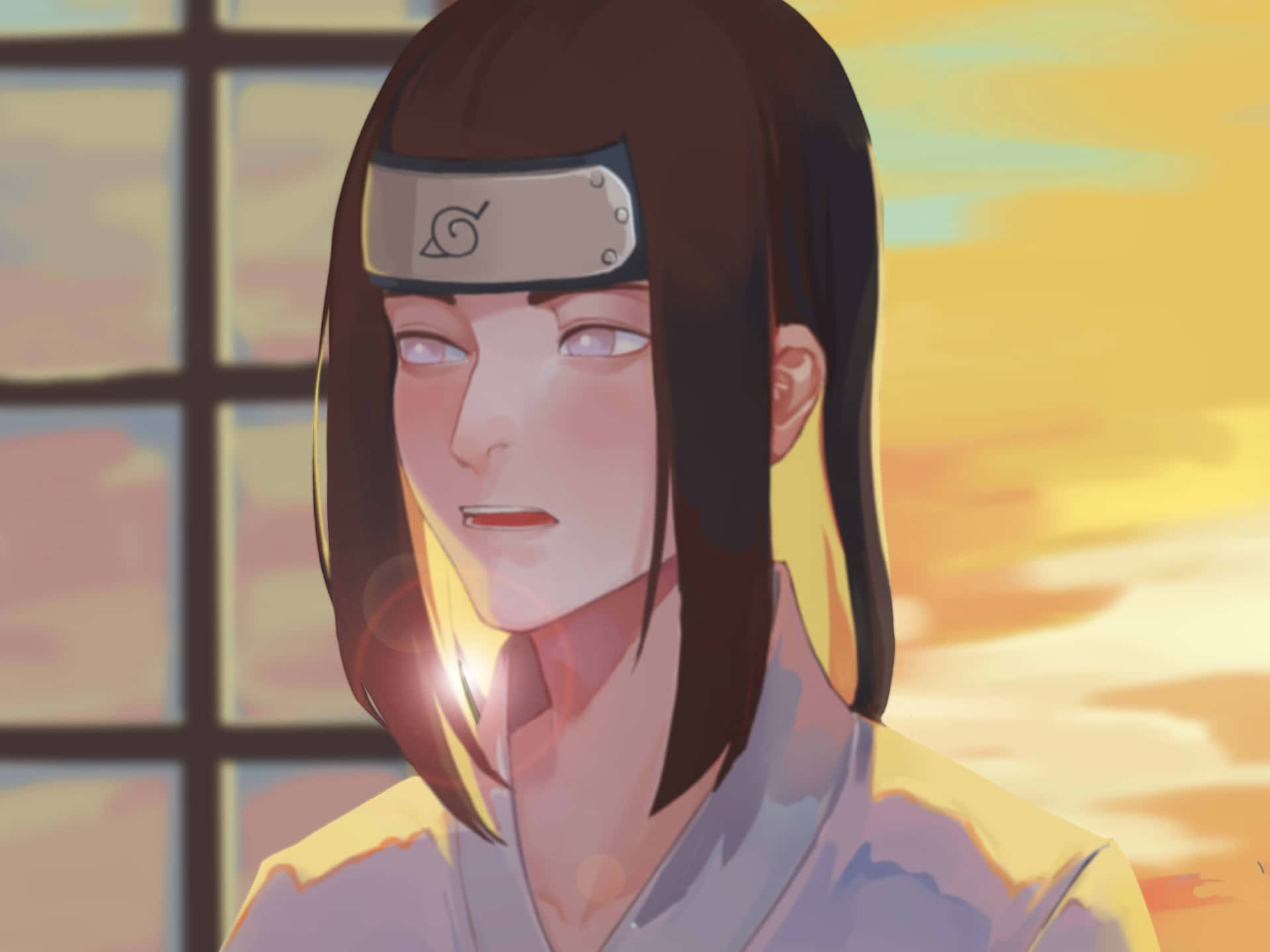 Neji Hyuga Teen Fan Art Background