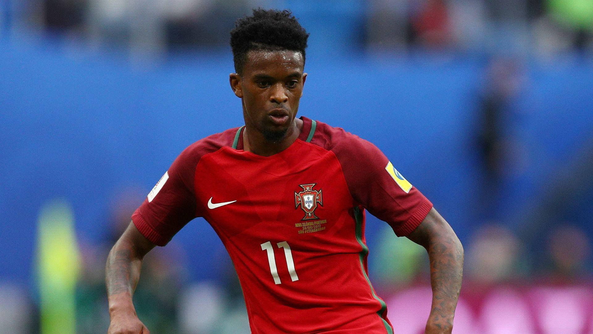 Nelson Semedo During Intense Game Background