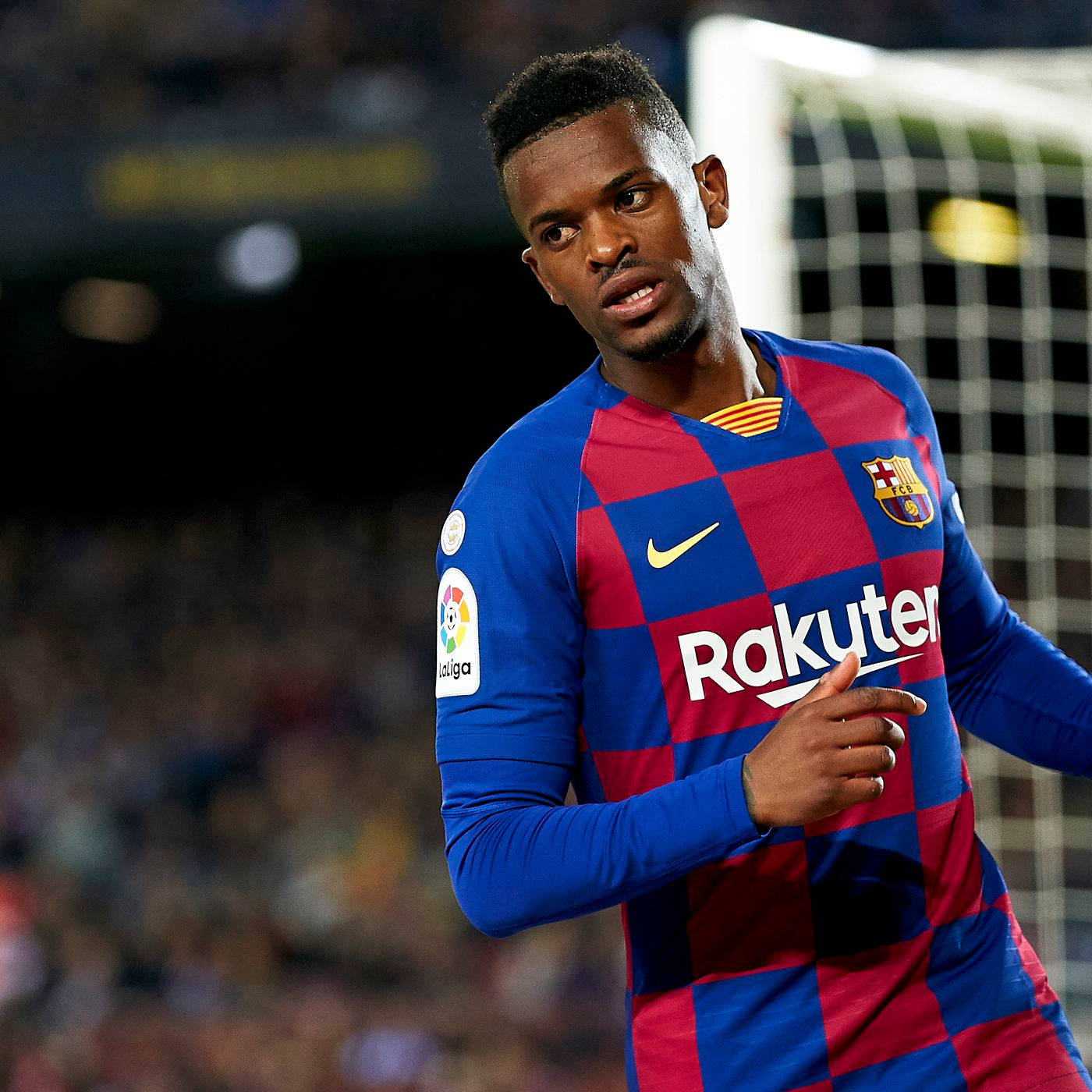 Nelson Semedo In Action On The Soccer Field. Background