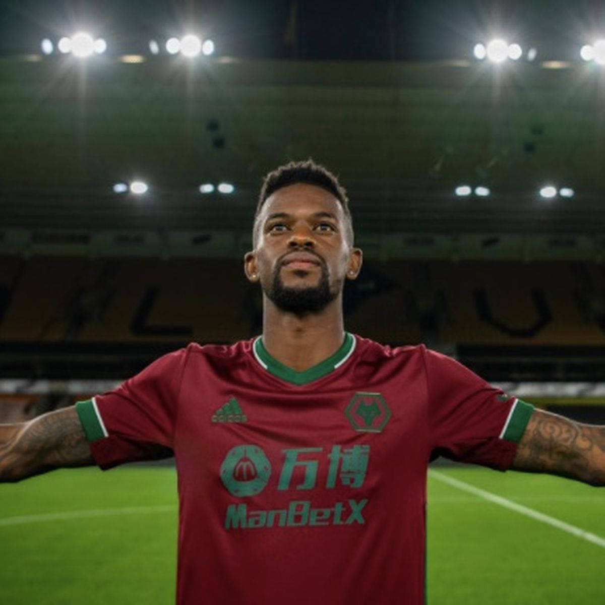 Nelson Semedo On Empty Field Background