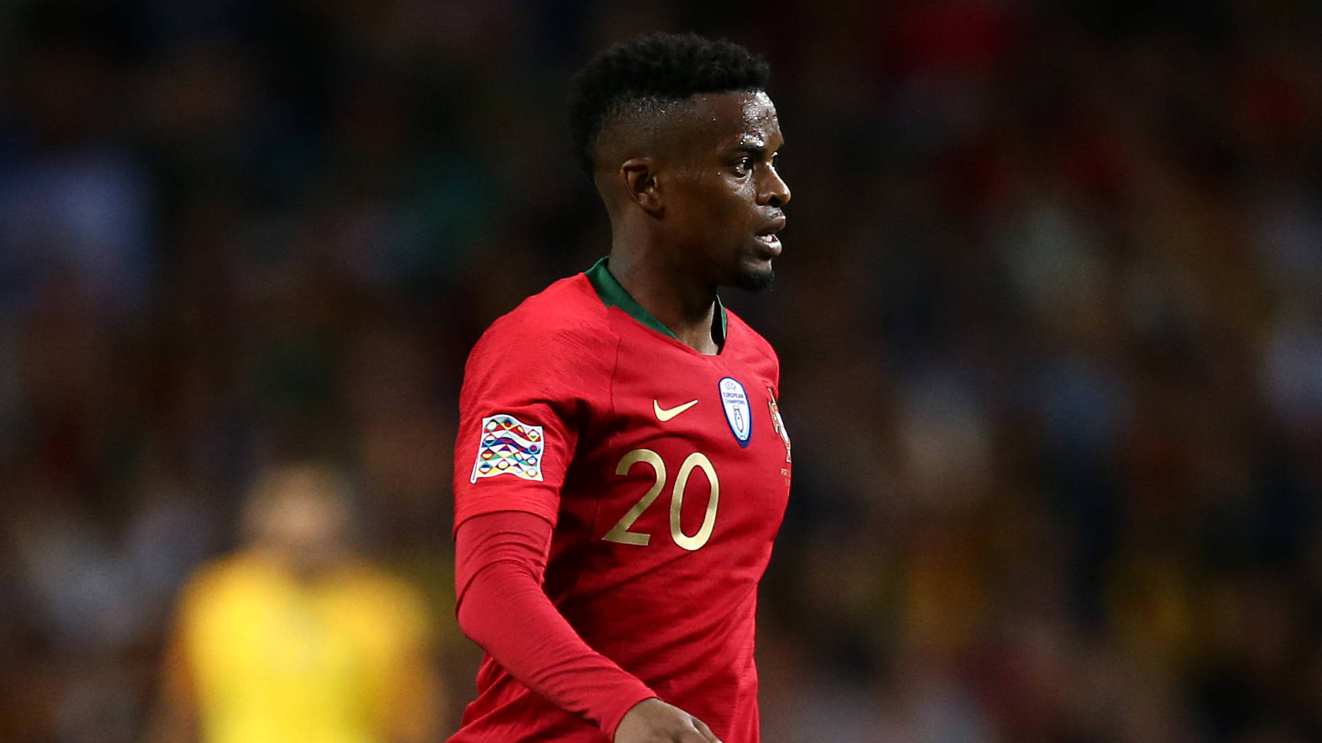 Nelson Semedo Wearing Red Long Sleeves Background