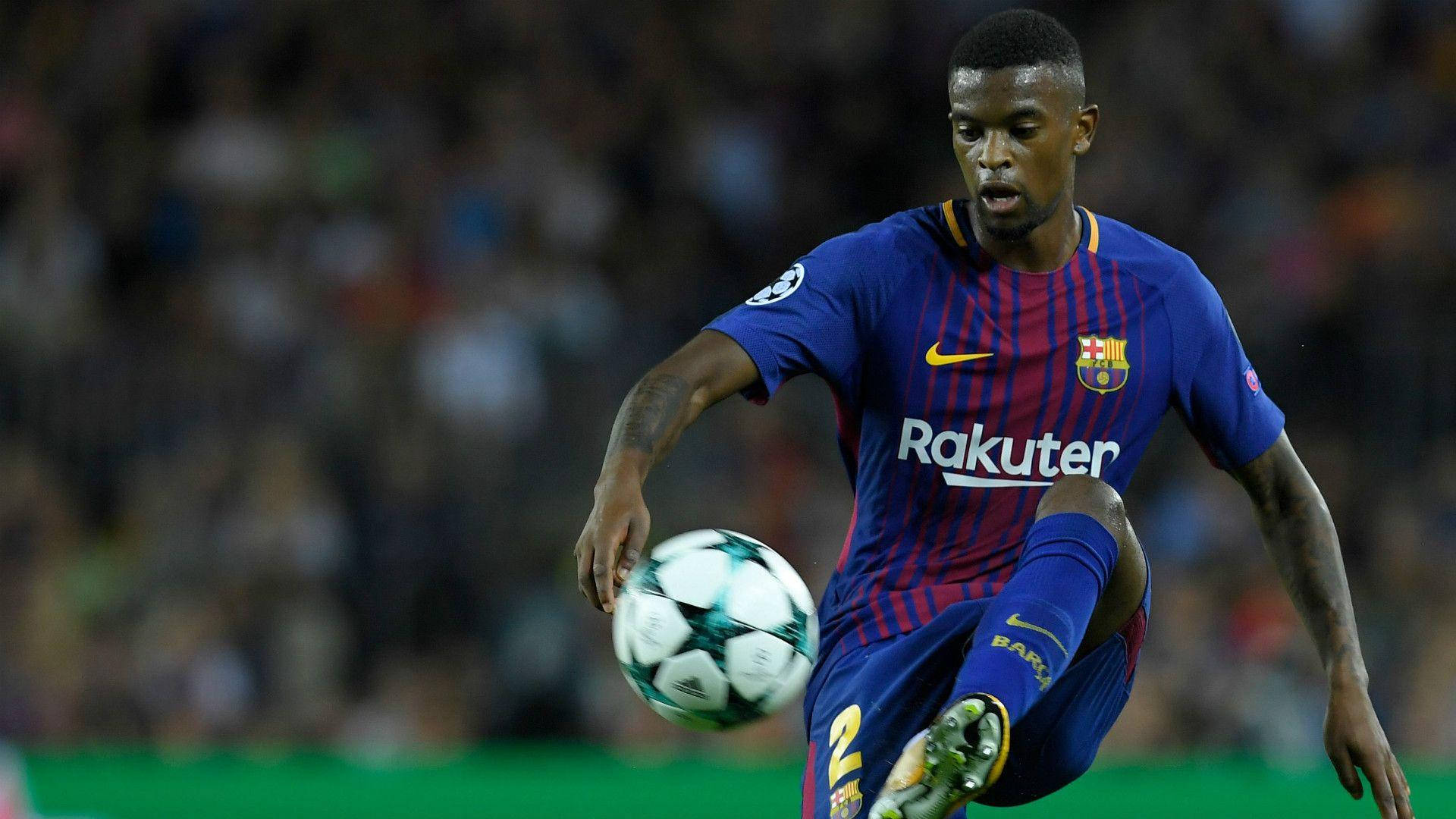 Nelson Semedo With The Ball Background