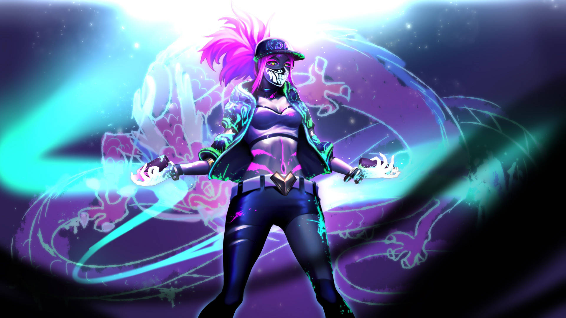 Neon 4k Lol K/da Akali