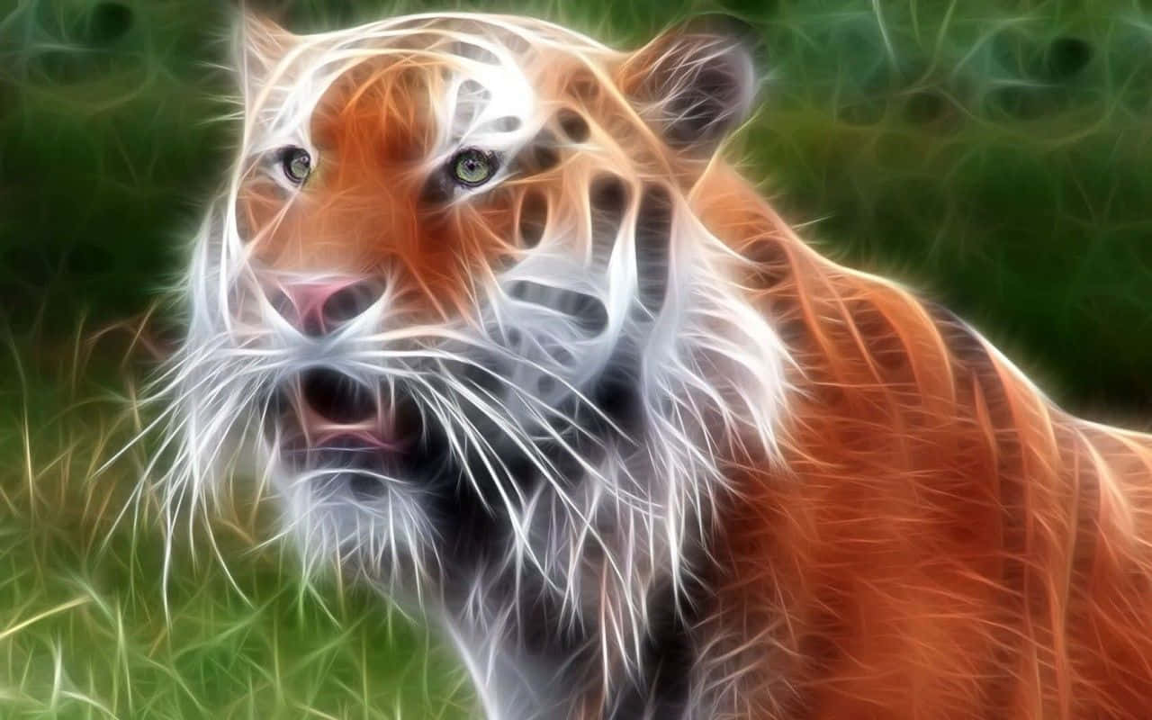 Neon Animal Orange Tiger