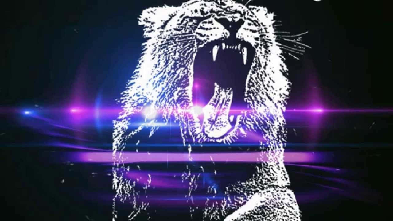 Neon Animal Roaring Tiger Album Cover Of Martin Garrix