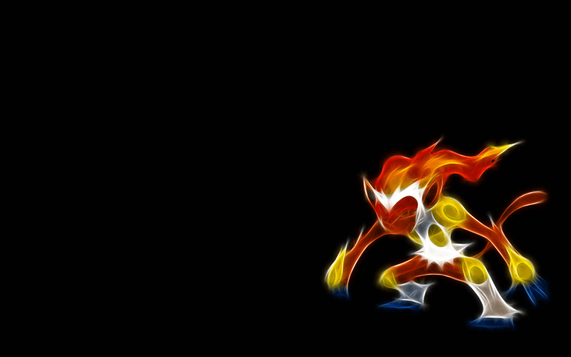 Neon Art Infernape Background