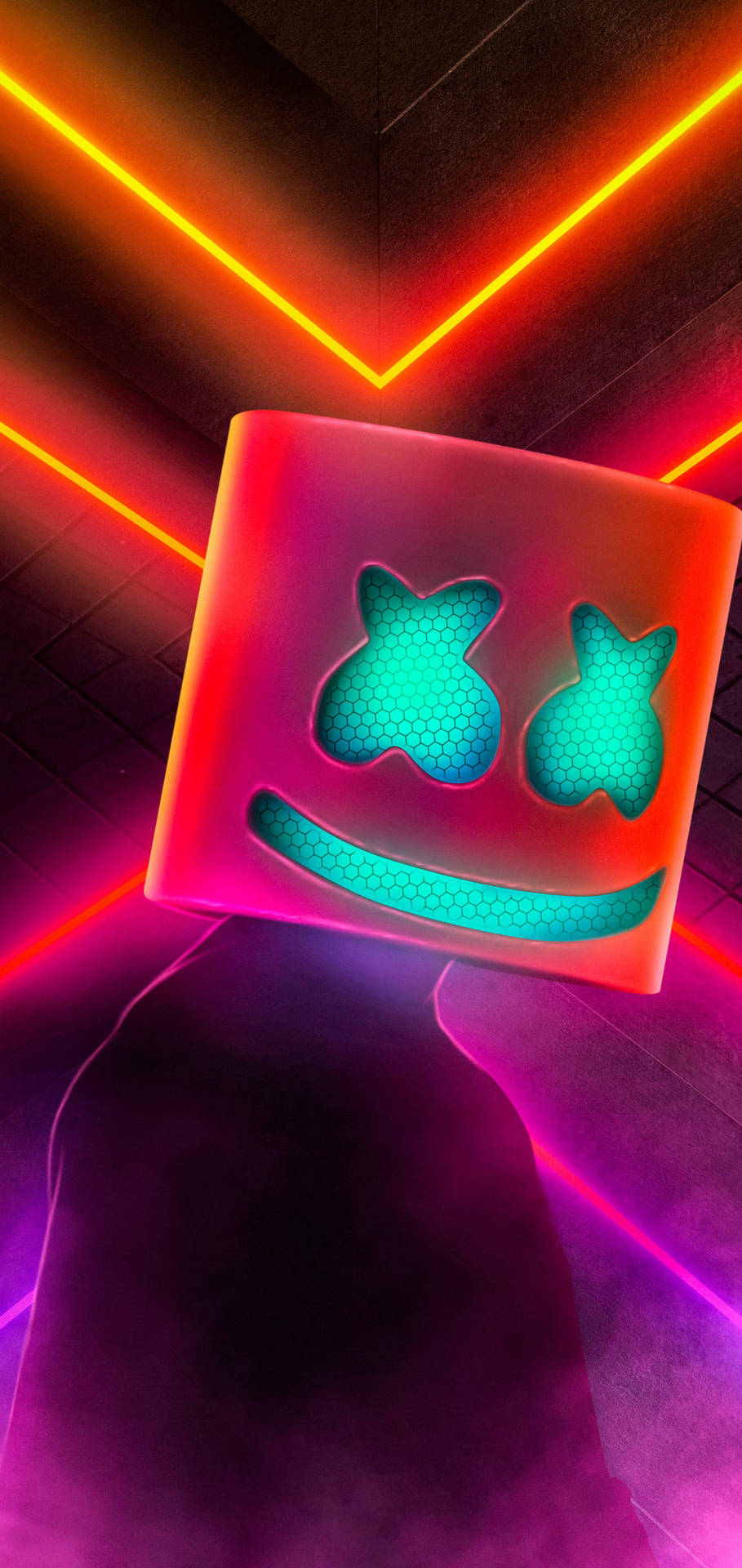 Neon Background Marshmello Hd Iphone Background