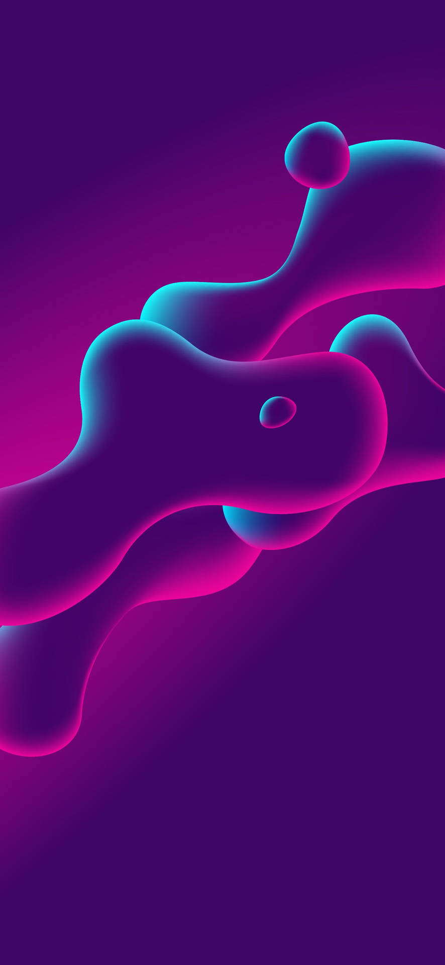 Neon Blobs Oneplus 9r Wallpaper Background