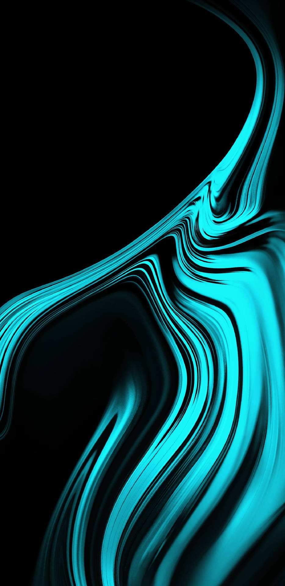 Neon Blue Abstract Redmi Note 9 Pro