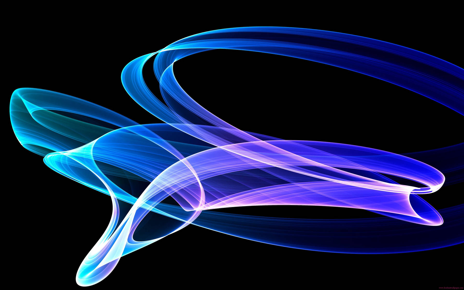 Neon Blue Aesthetic Abstract Lines Background