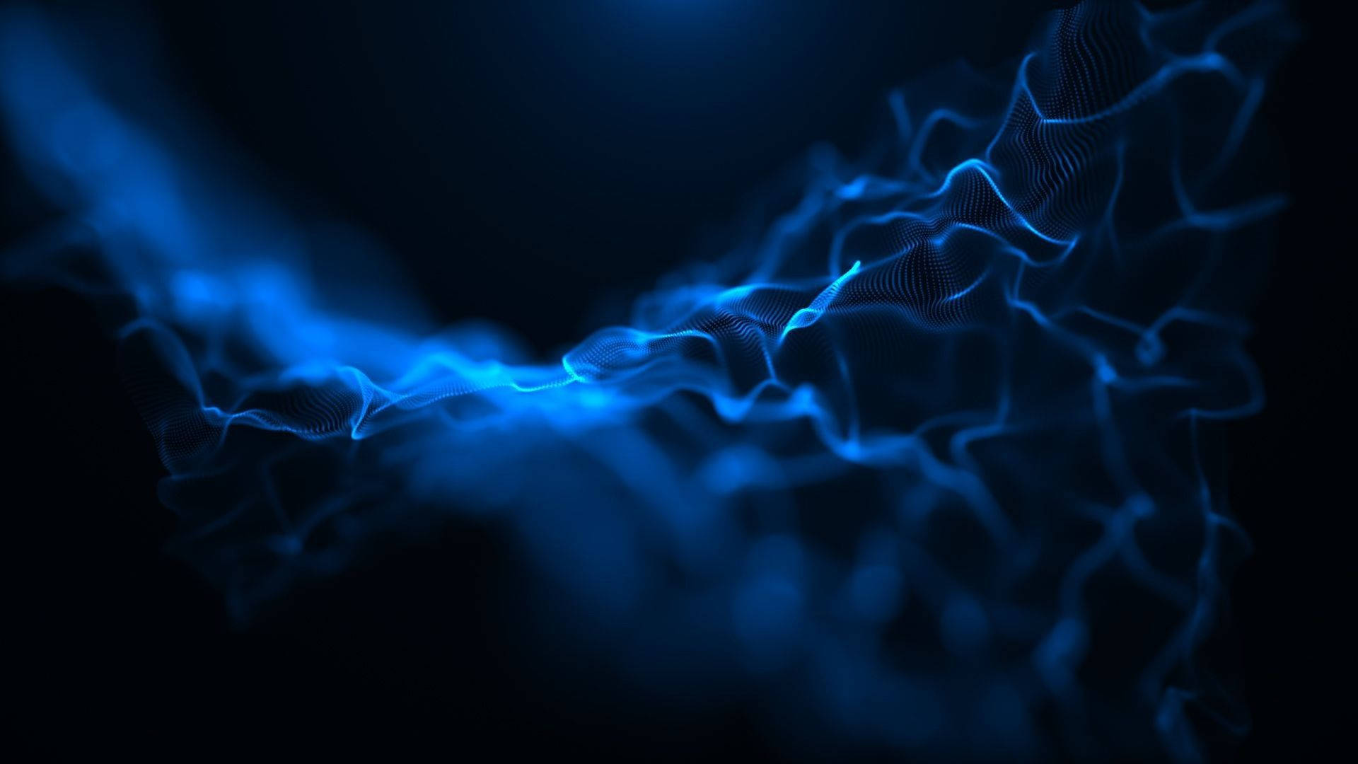 Neon Blue Aesthetic Smoke Art Background