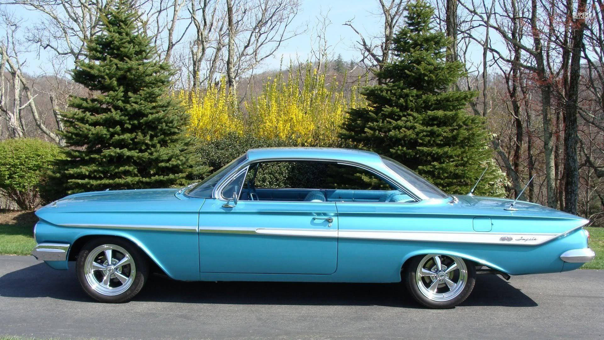 Neon Blue Chevrolet Impala 1967
