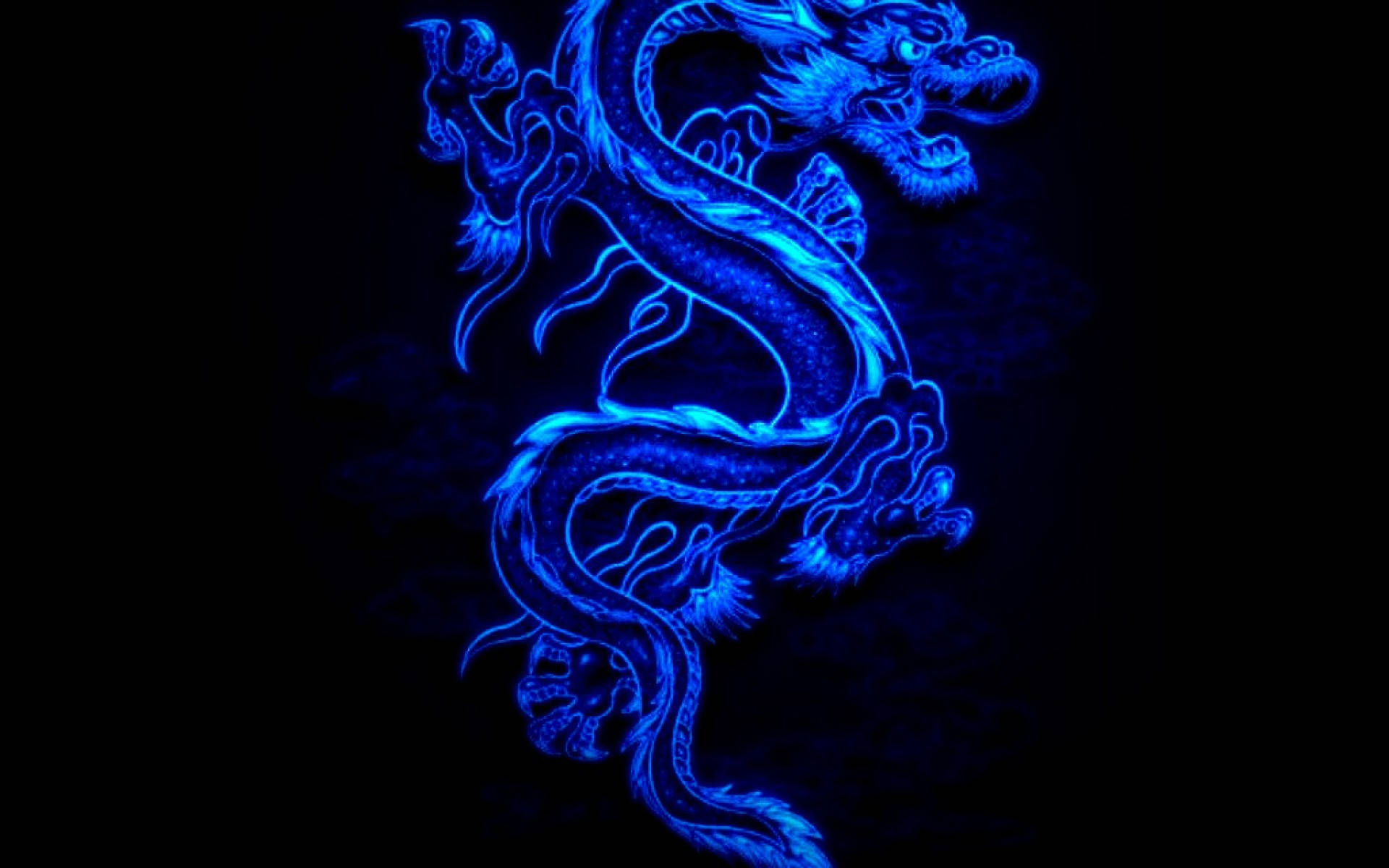 Neon_ Blue_ Chinese_ Dragon_ Art