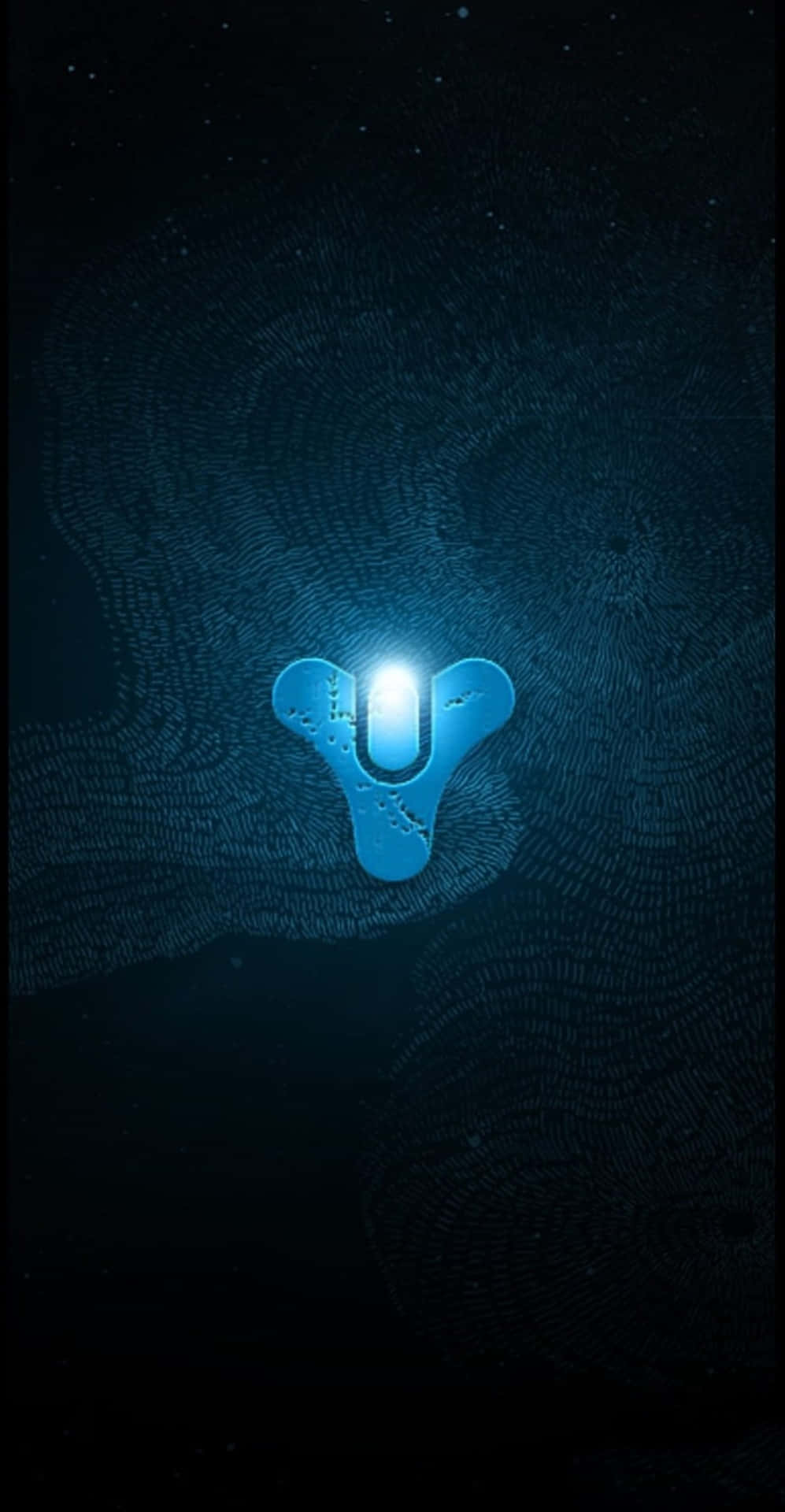 Neon Blue Destiny Logo Background