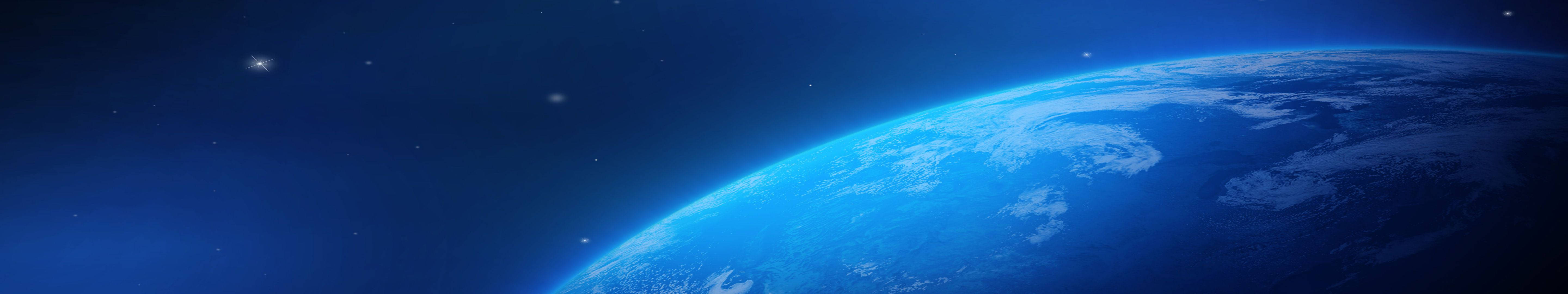 Neon Blue Earth Surface Background