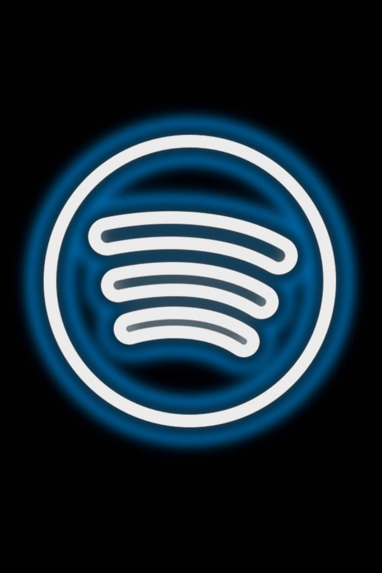 Neon Blue Spotify Background
