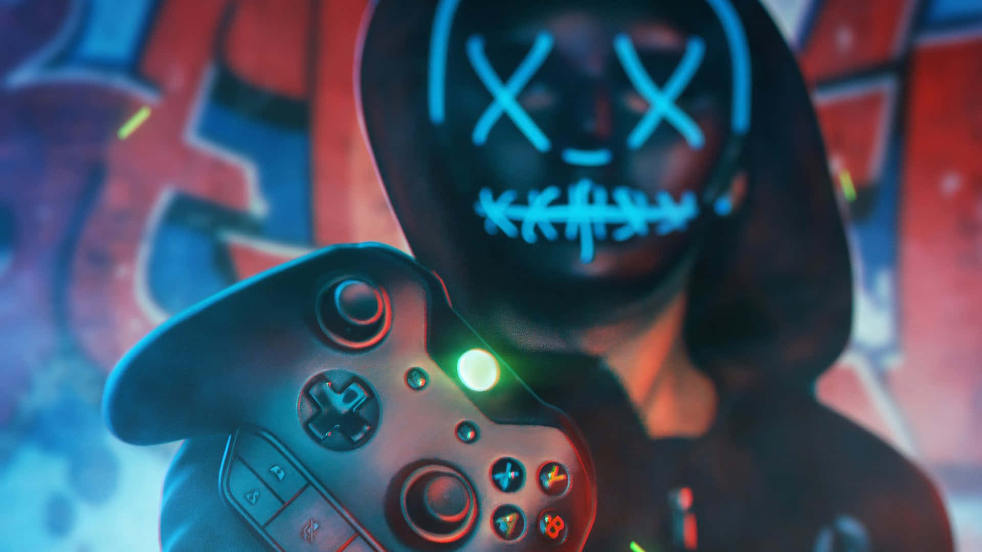 Neon Boy 1920 X 1080 Hd Gaming Background