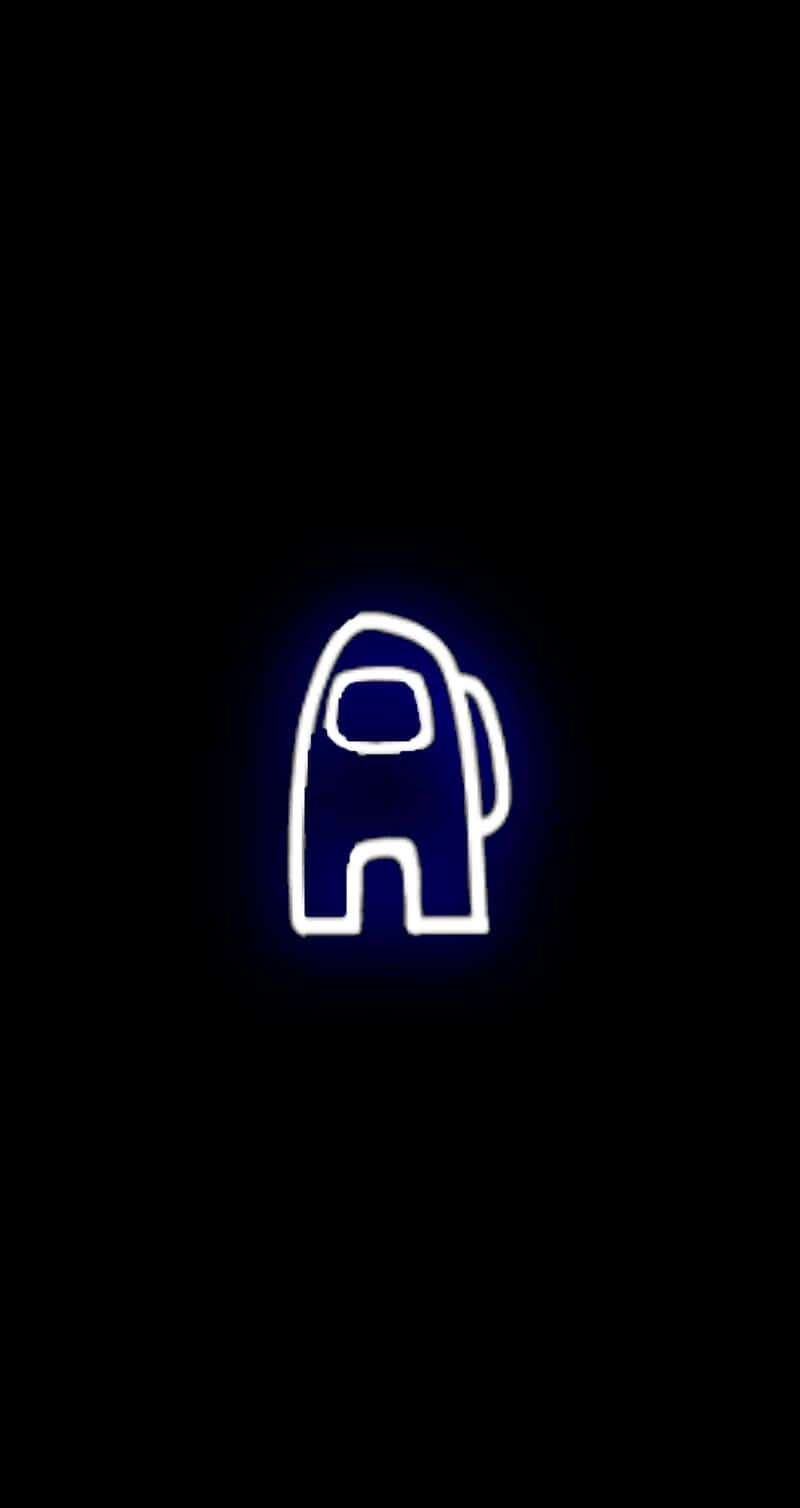 Neon Car Icon On A Black Background Background