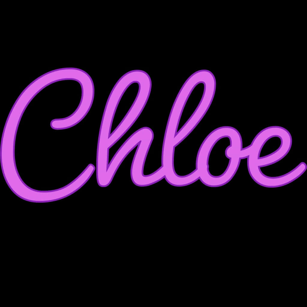 Neon Chloe Signage