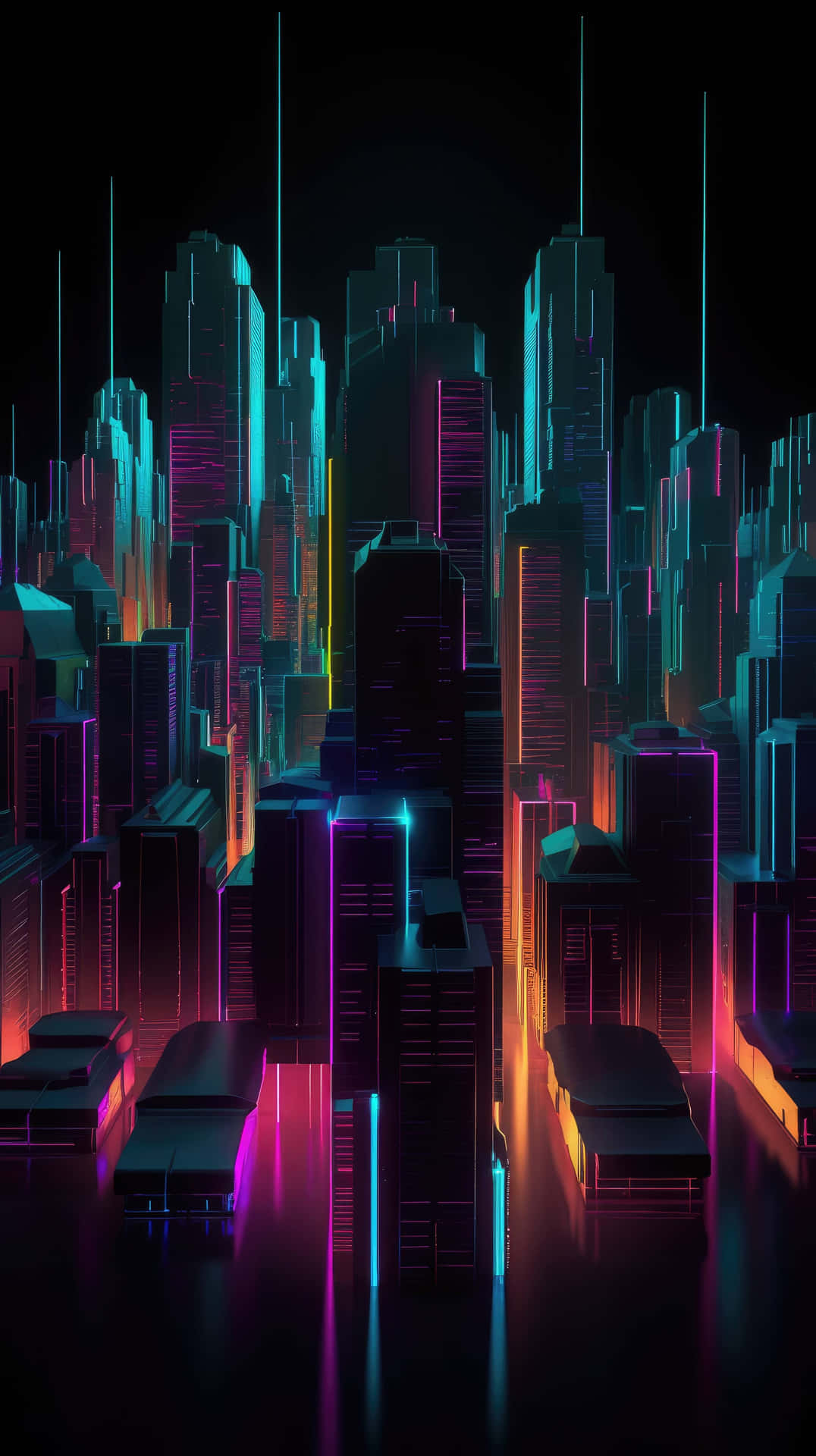 Neon_ Cityscape_ Illustration Background