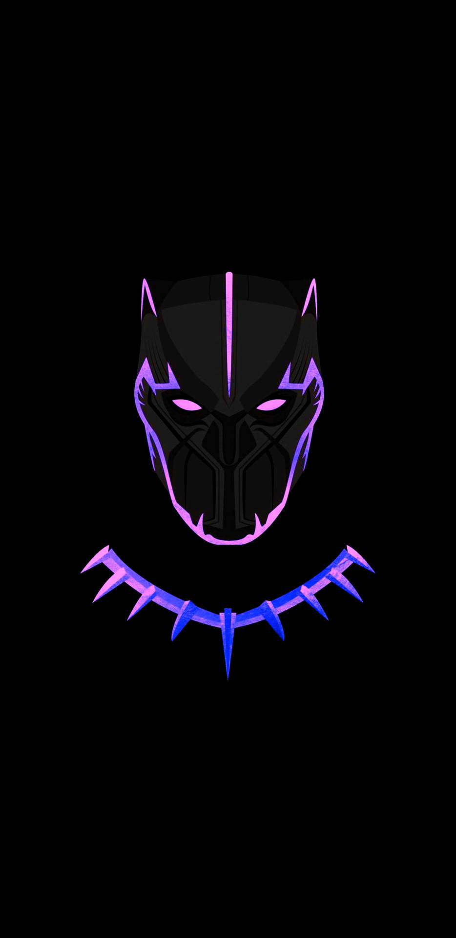 Neon Claw Necklace Black Panther Android Background