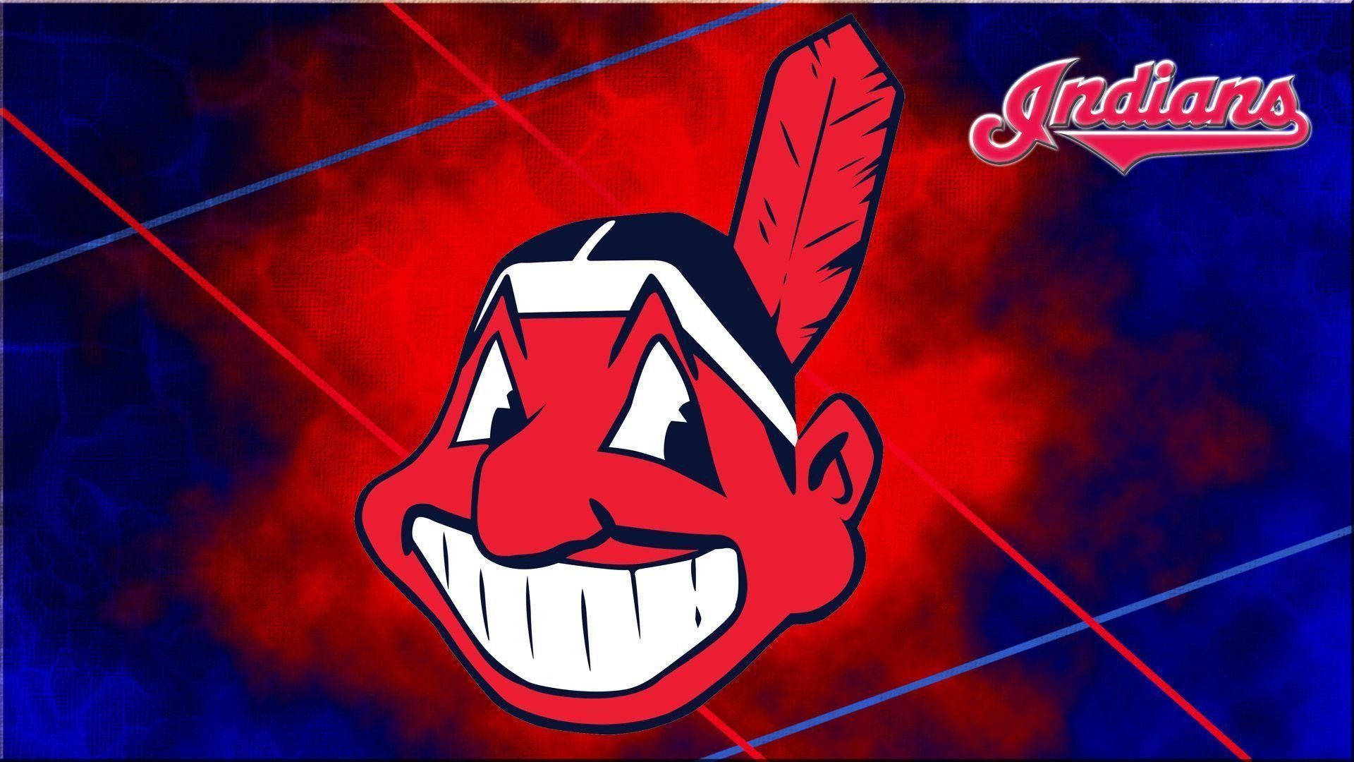 Neon Cleveland Indians Chief Wahoo Background
