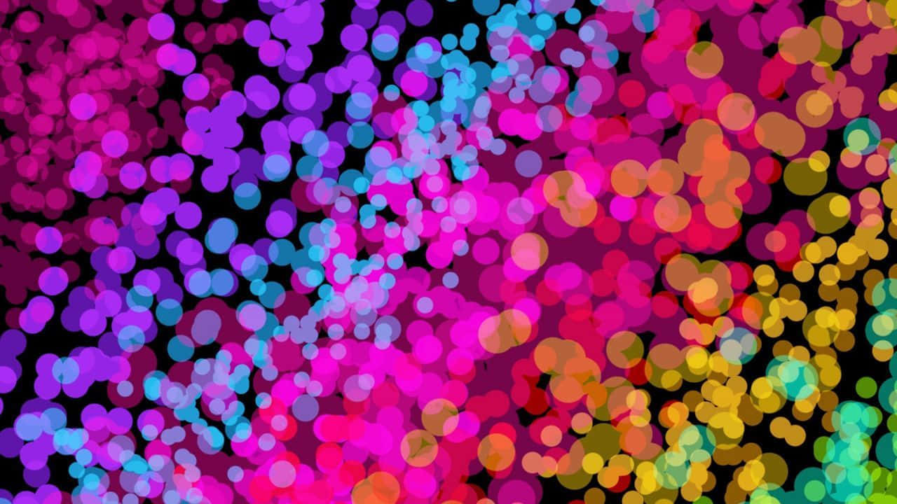 Neon Colors Bokeh Background