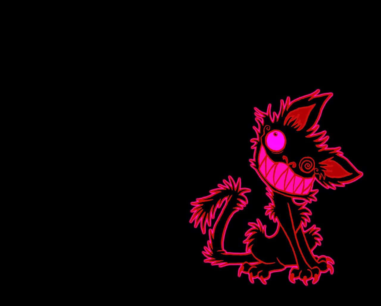 Neon Creature Artwork Background